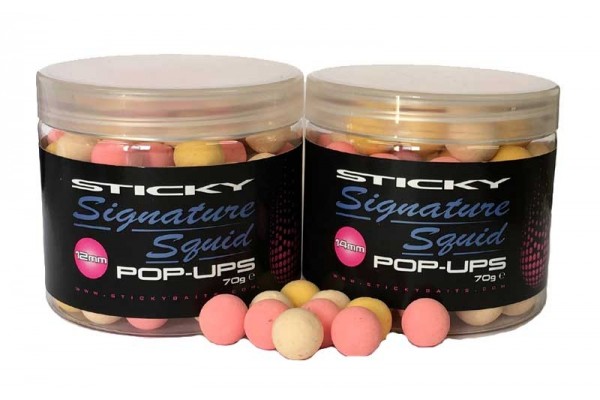Sticky Baits Signature Squid Pop Ups - Mixed Colours